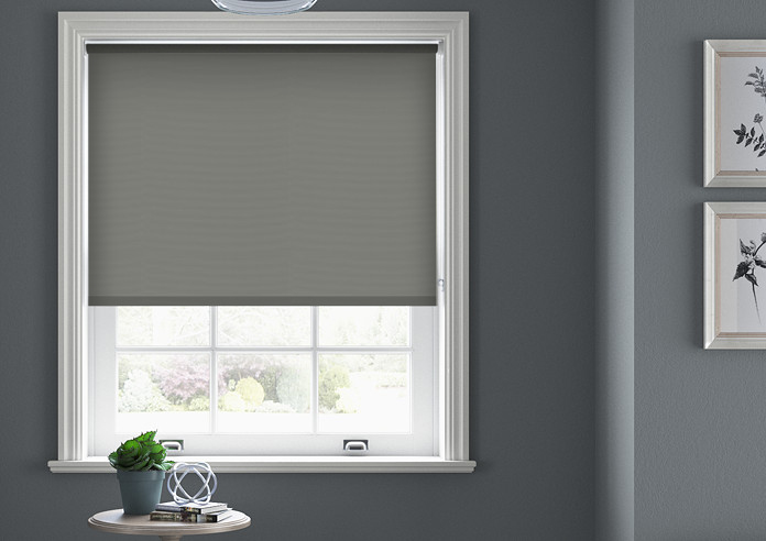Palermo (Blackout), Graphite - Motorised Roller Blind - Image 3